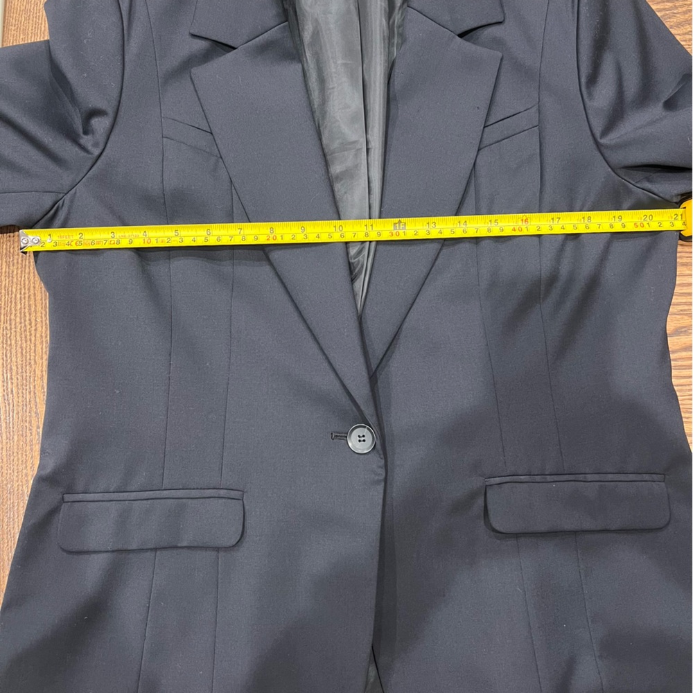 Pendleton Single Button Wool Blazer In Black, Car… - image 8